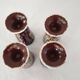 Set of 4 mazagrans (glass cups) signed Morvan Gaston Gaubier 60s