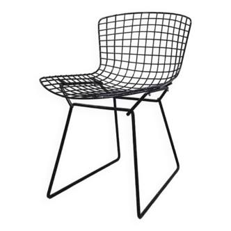 Chaise vintage en fil de fer modèle 420 Harry Bertoia Knoll 1970