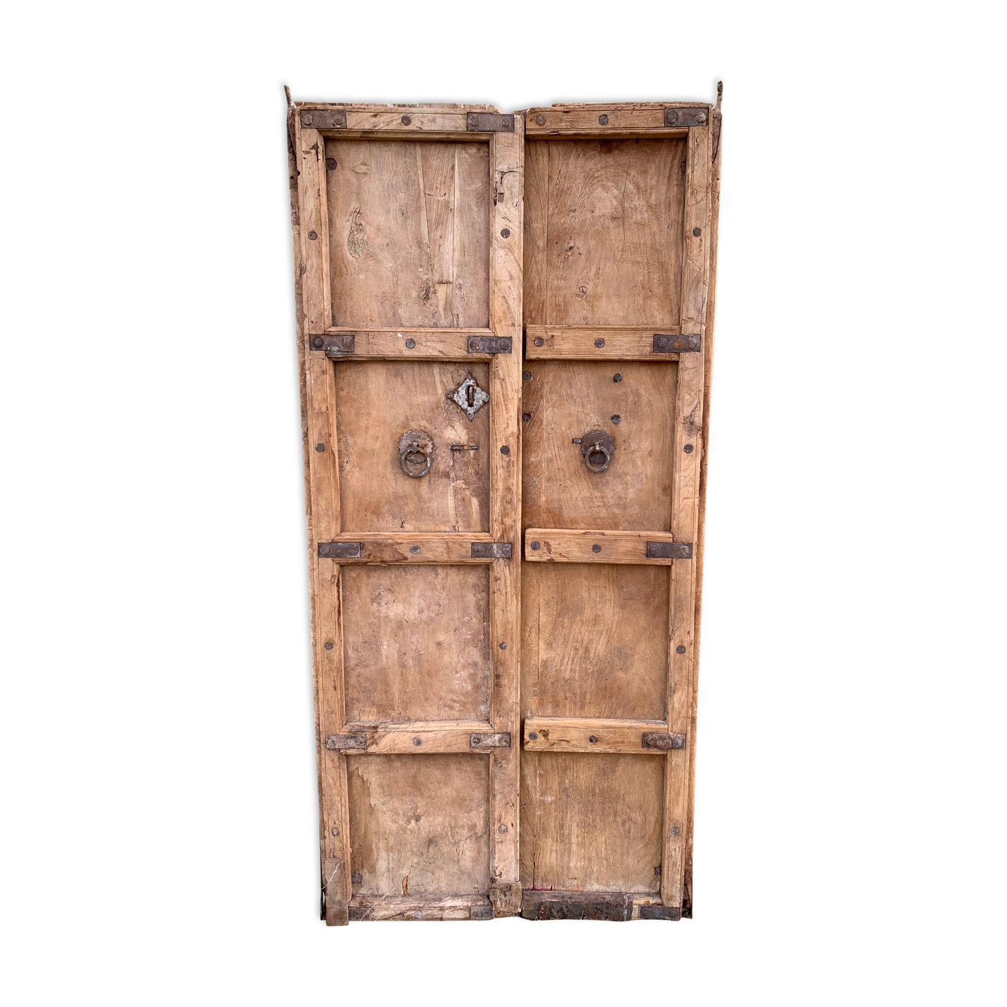 Pair of ancient Indian wooden doors