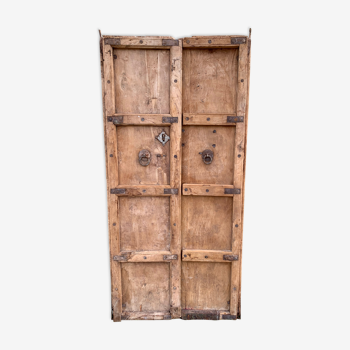 Pair of ancient Indian wooden doors