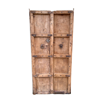 Pair of ancient Indian wooden doors