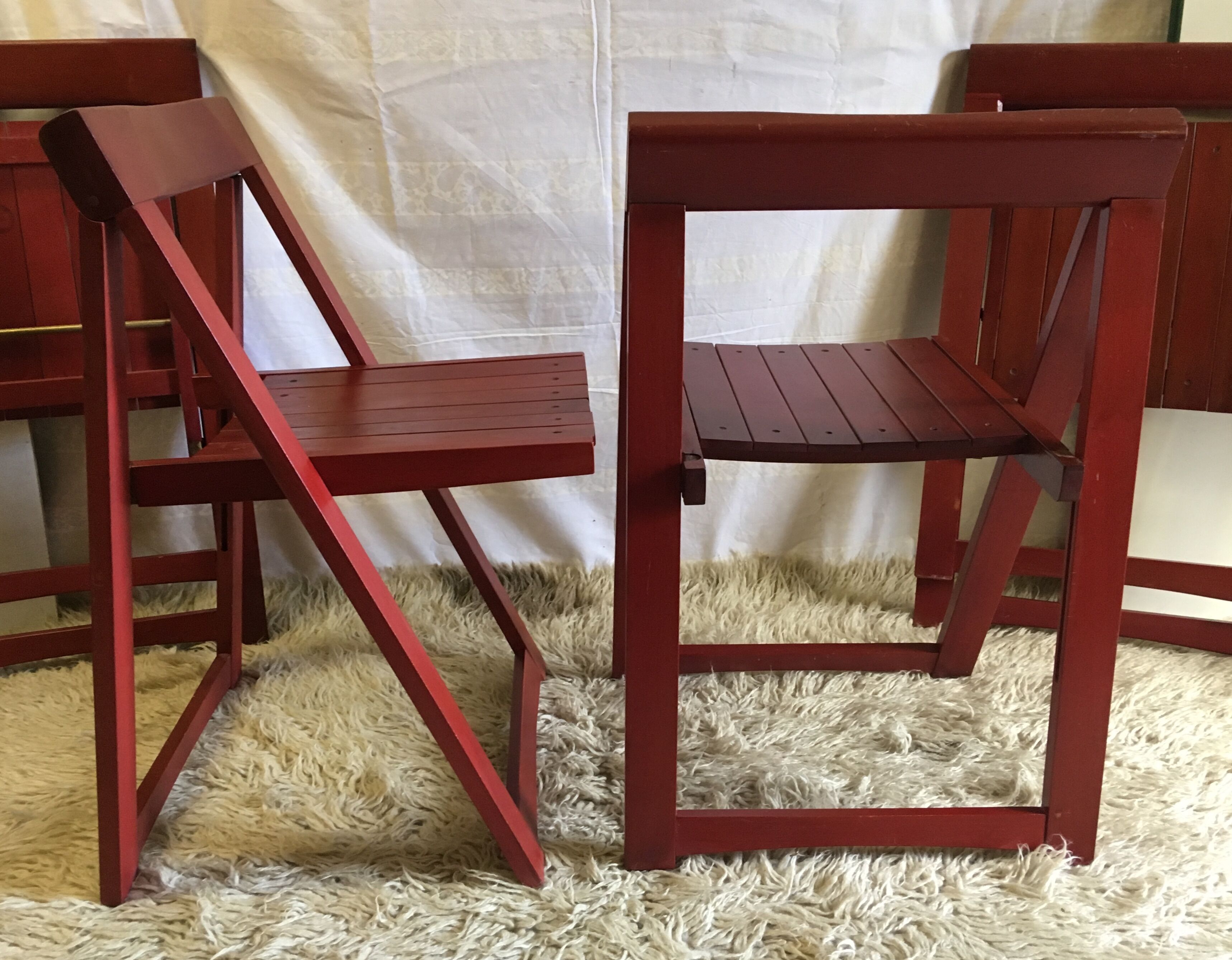 Set of 4 folding chairs 60