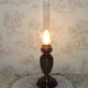 Glass and bronze lamp, Art Nouveau France
