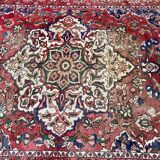 Tapis persan en laine peignée velours bordeaux 300x200