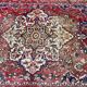 Tapis persan en laine peignée velours bordeaux 300x200