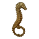 Small brass seahorse