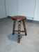 Mid-century design tripod stool, by Charles Dudouyt.