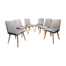 Ensemble de 6 chaises vintage 60'
