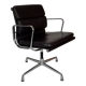 Eames Vitra for Herman Miller brown leather Soft Pad Group chair