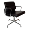 Eames Vitra for Herman Miller brown leather Soft Pad Group chair