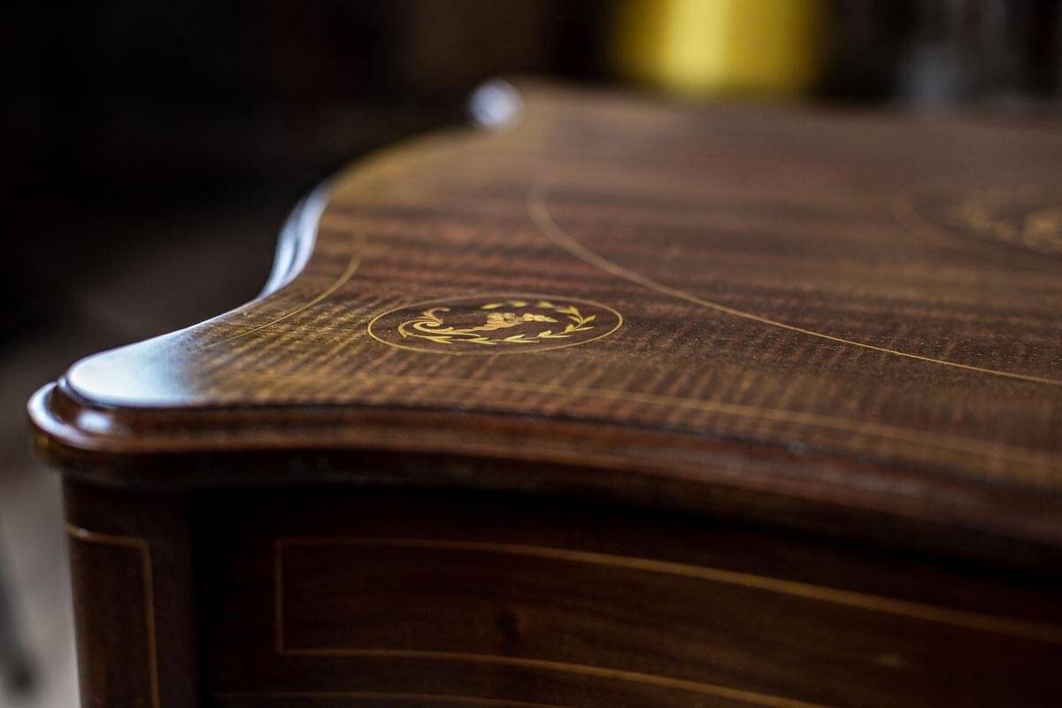 19th Century Inlaid Coffee Table, 1890s