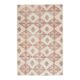 1970s Turkish Oushak Handmade Wool Cotton Beige Area Rug 134x211