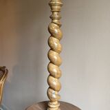Pied de lampe haute en bois