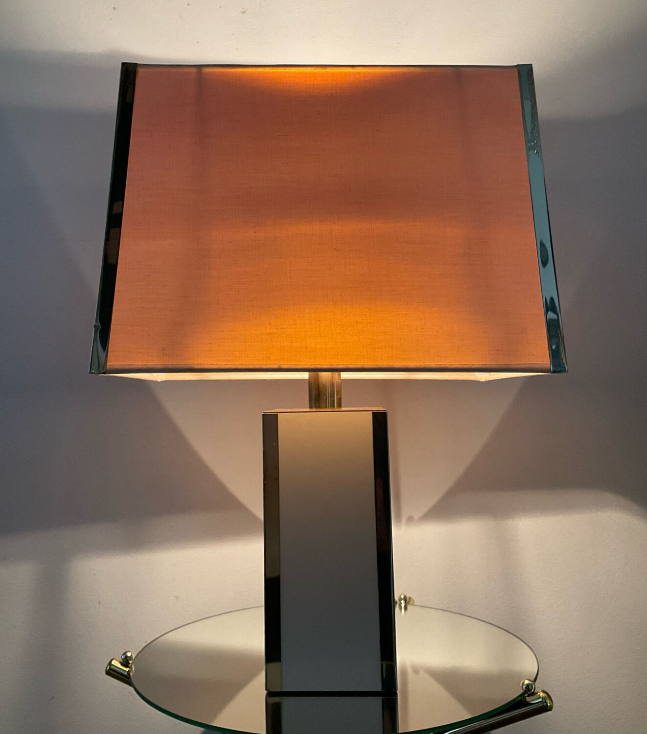 Vintage lamp from the 60s-70s in metal and brass