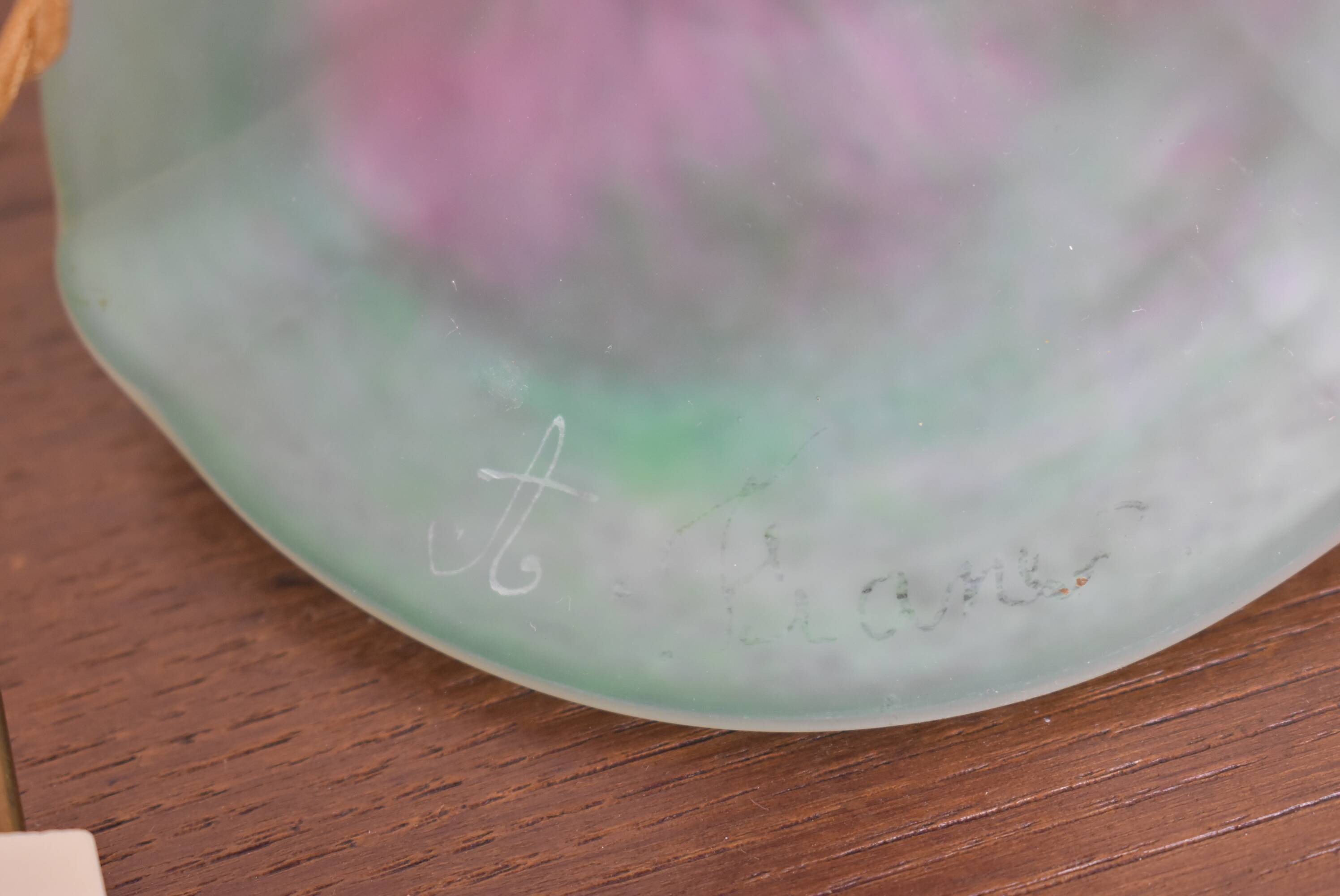 glass paste lamp foot by A. France