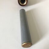 Candlestick Scandinavian brass and teak design 60s