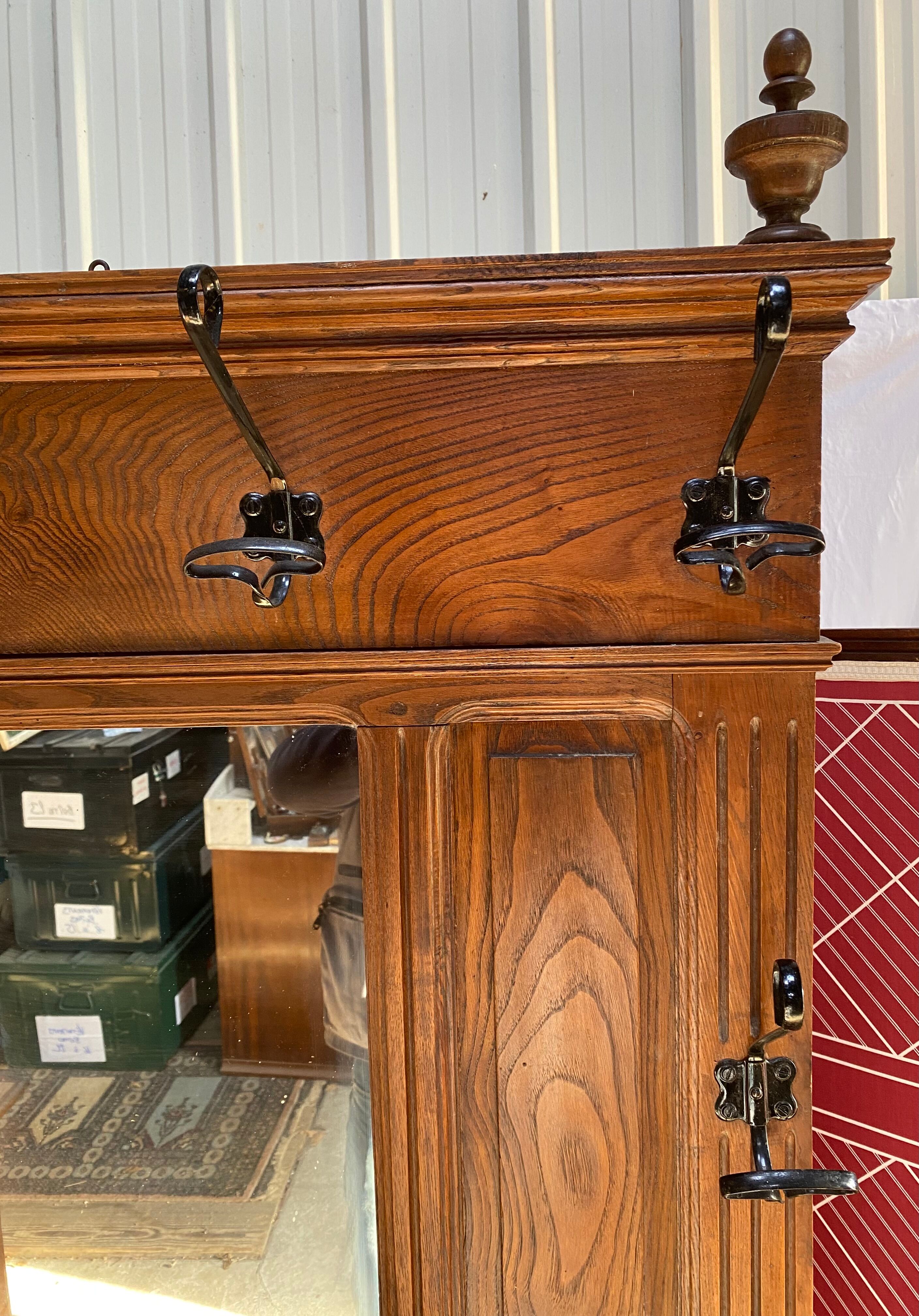 Old entrance cloakroom solid wood