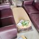 1 LOT of 2 leather sofas (1 three-seater & 1 two-seater)