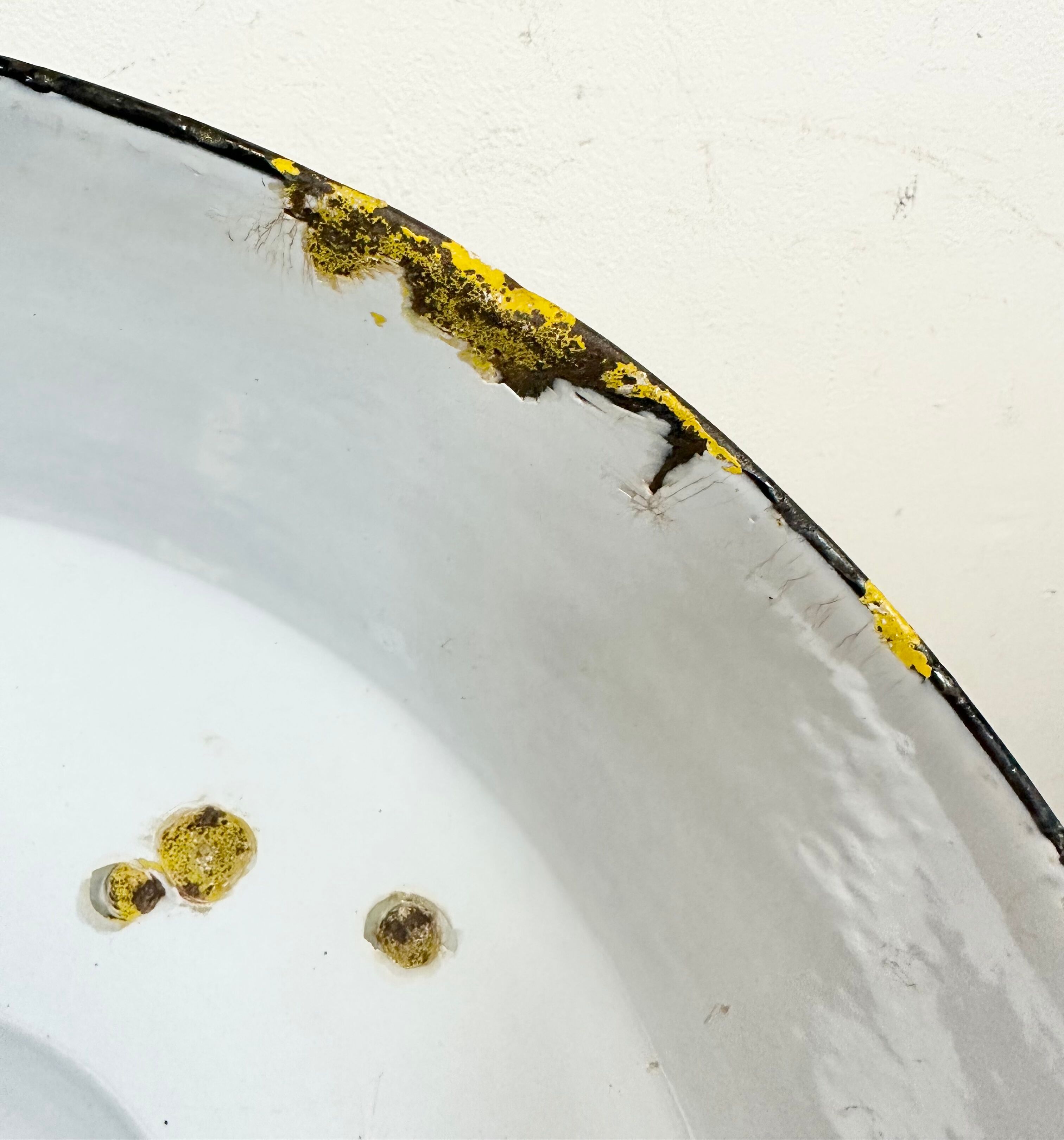 Industrial black enamel factory lamp with iron top, 1960s