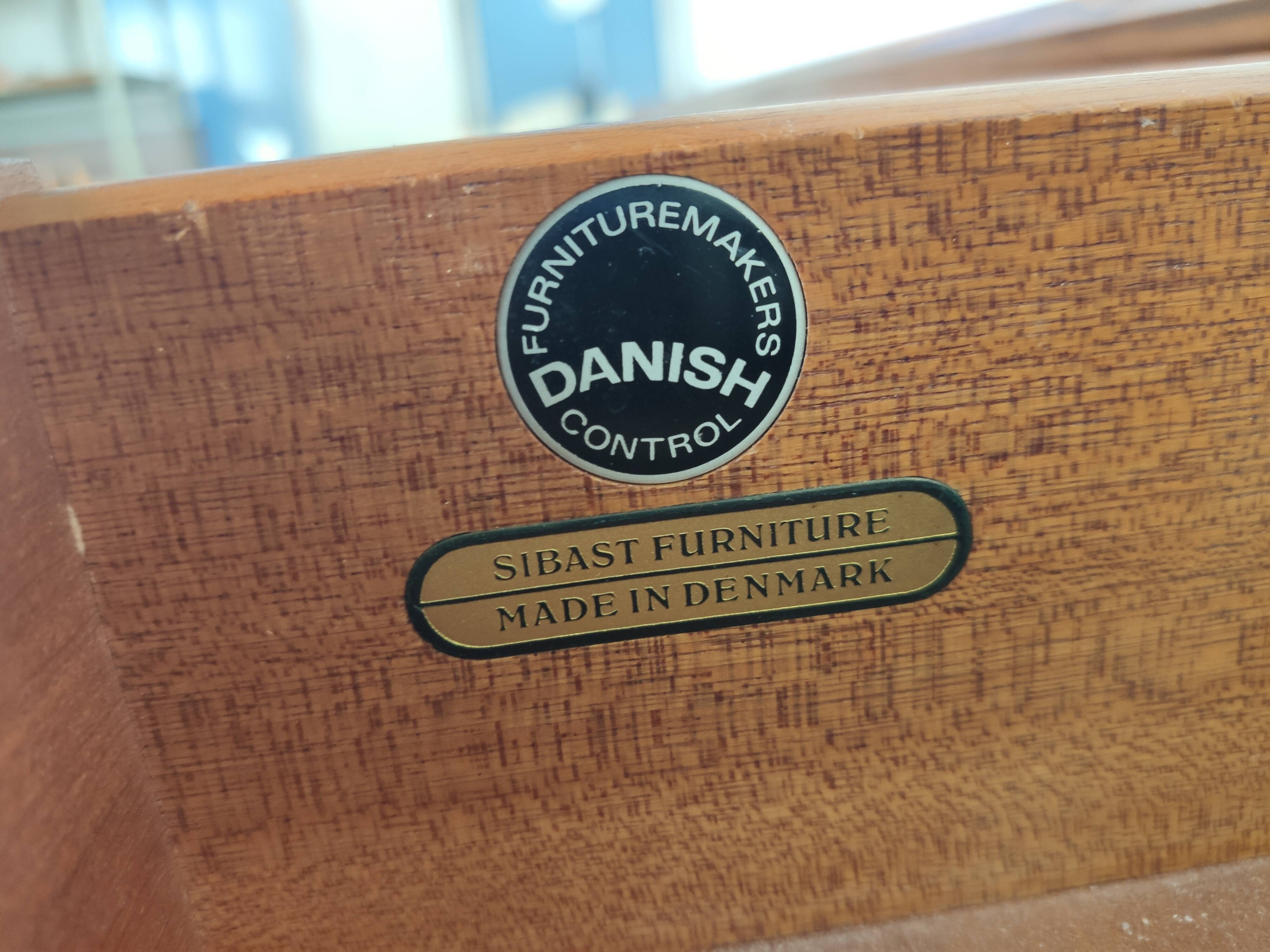 Rosewood line by sibast sliding doors denmark 1960s