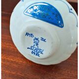 Petit vase / flacon de larmes en Delft bleu