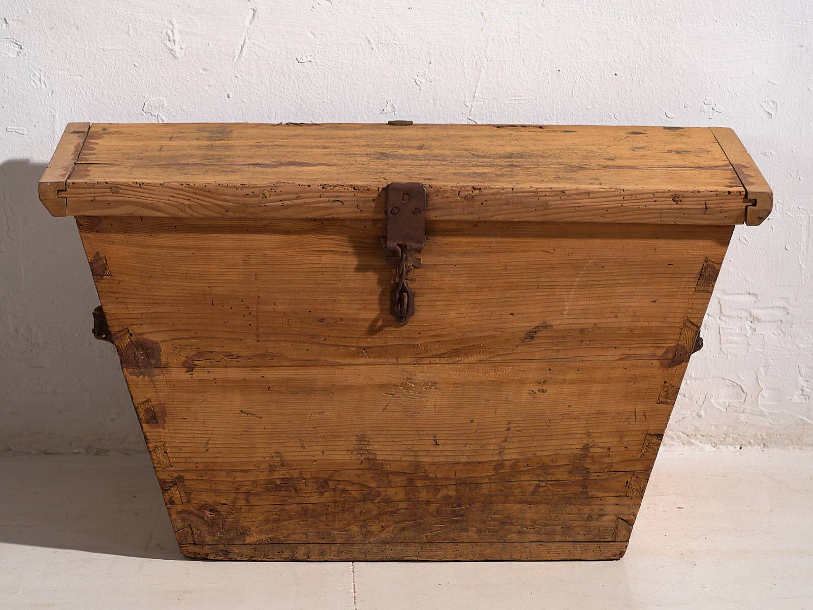 Antique natural brown storage chest (c.1920) #76