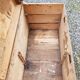 Ancient Bulée wooden trunk