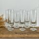 6 vintage champagne flutes