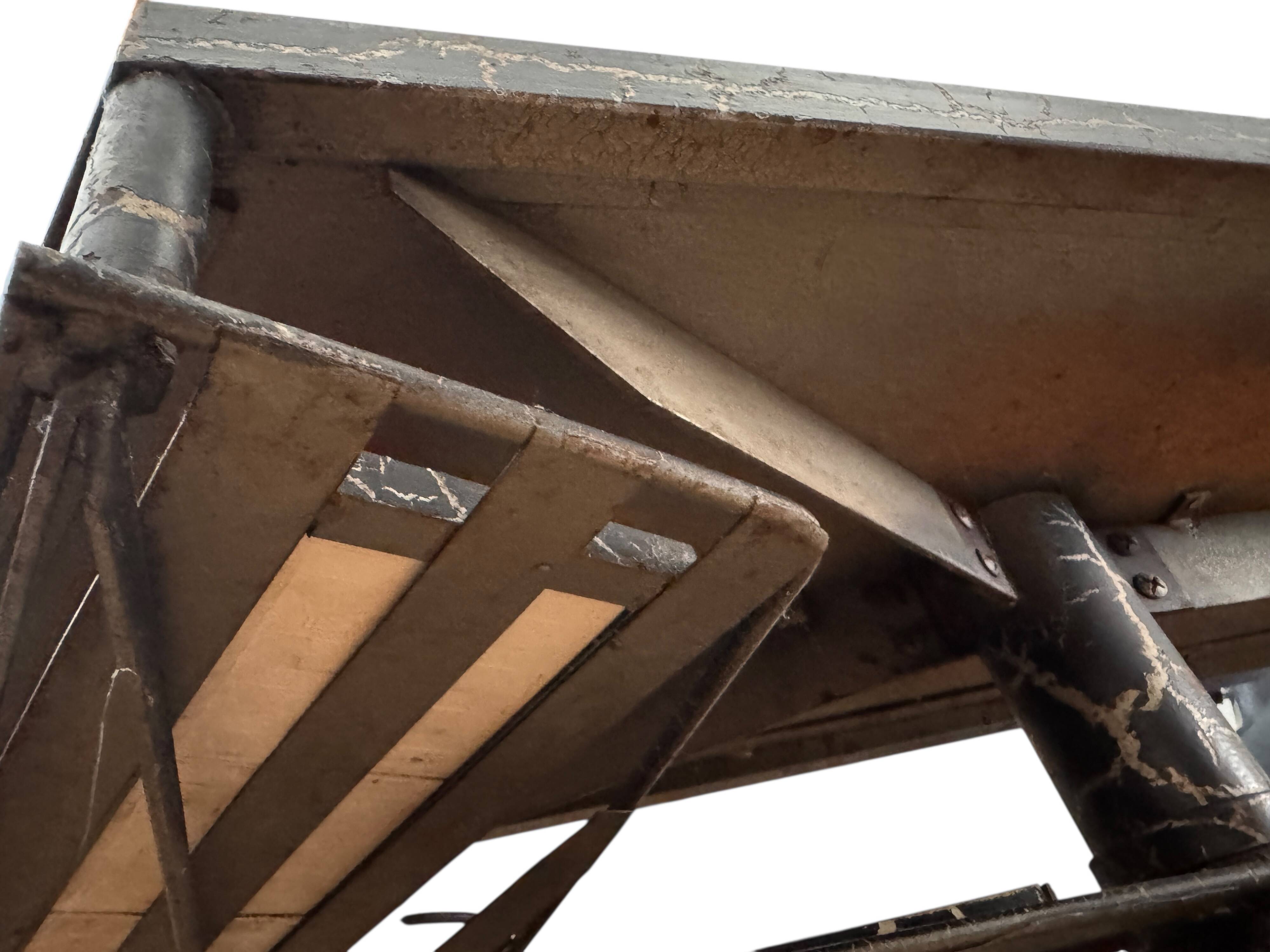 Vintage ceramic coffee table by Vallauris – floral and flat top