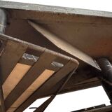 Vintage ceramic coffee table by Vallauris – floral and flat top