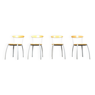 Vintage postmodern Italian dining chairs, 1990s