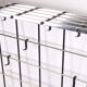 Vintage chrome color aluminum wall coat rack 1950s