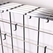 Vintage chrome color aluminum wall coat rack 1950s
