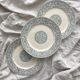 3 ironstone "Renaissance" plates from Creil and Montereau