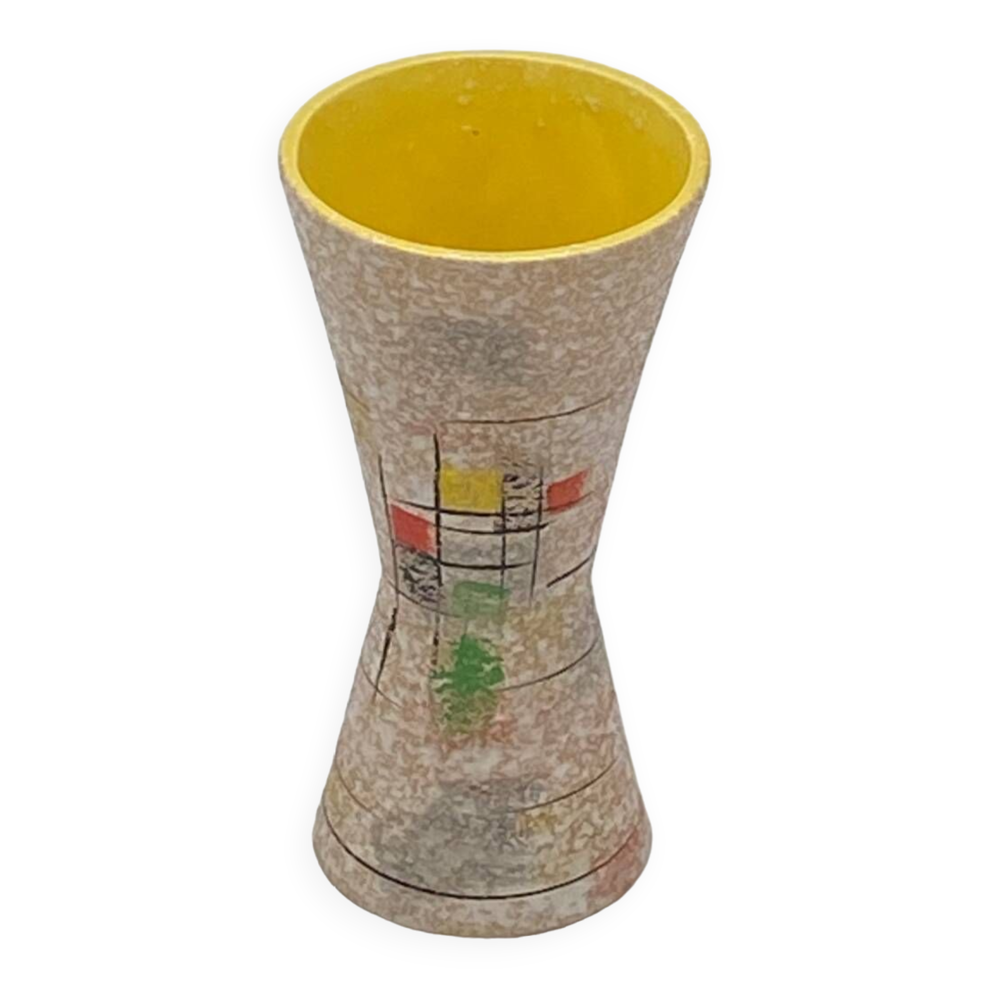 Vintage FOREIGN diabolo vase, German circa 1950 / 1960