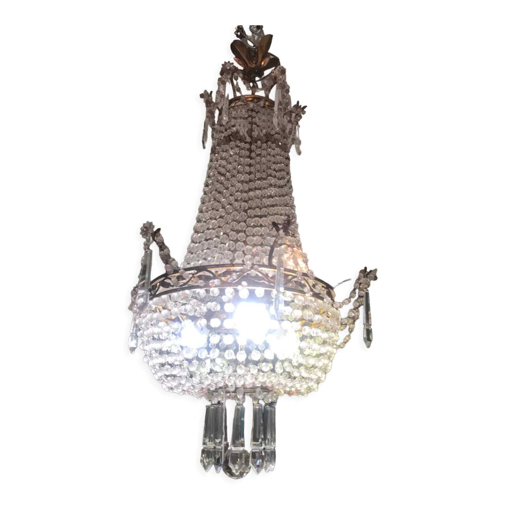 Crystal hot air balloon chandelier