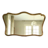 Large old gilded leaf mirror 131x76