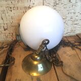 Opaline hanging with chain and cable