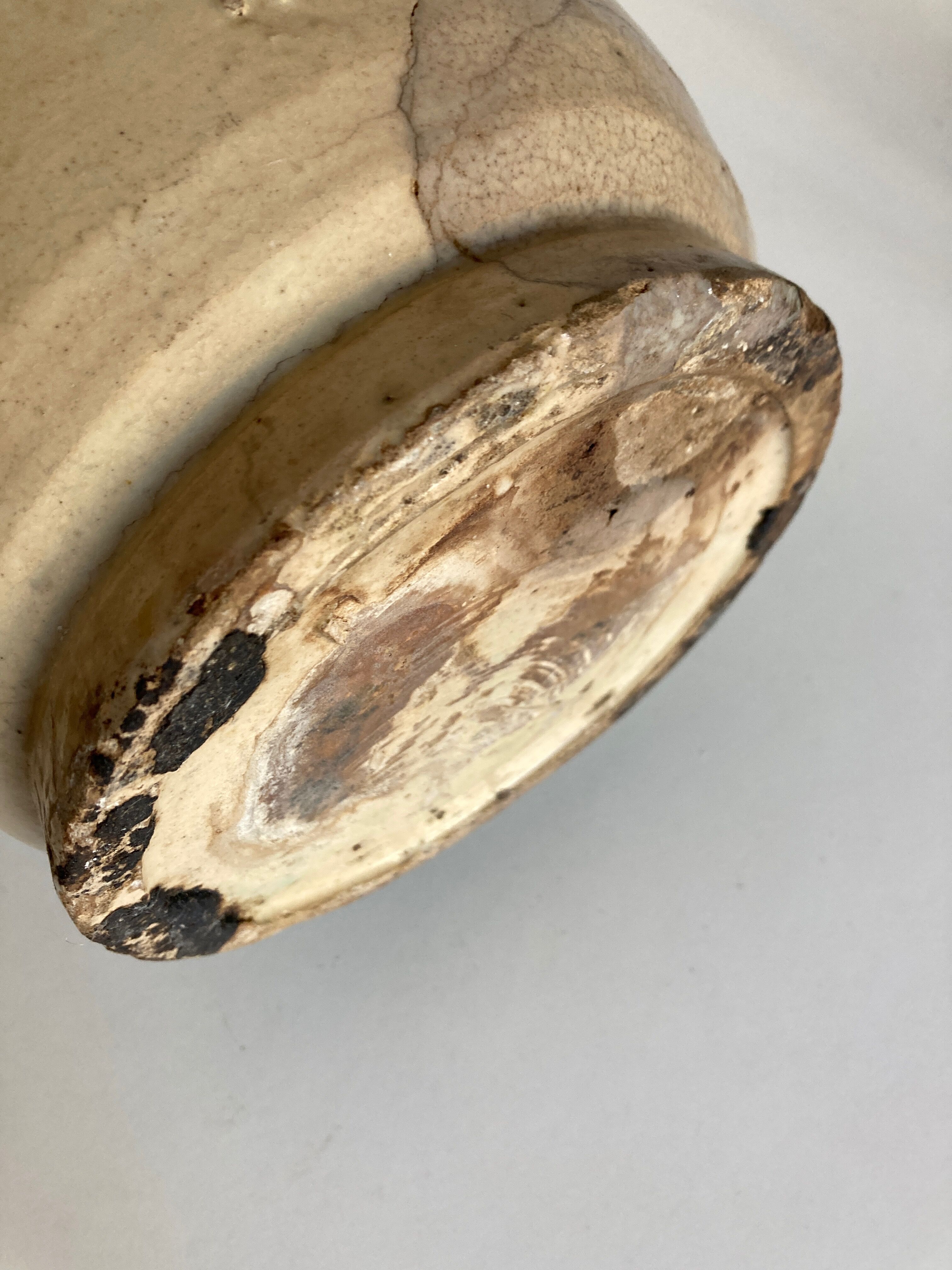 Vase pitcher 18th Italian glazed earth of Vietri Amalfi