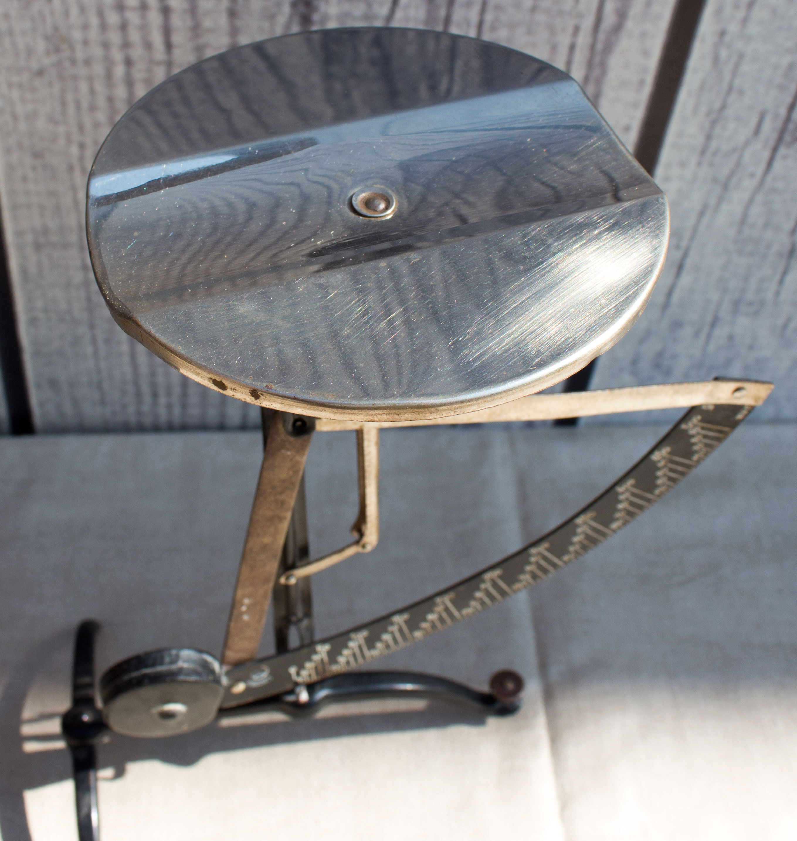 Old metal letter scale