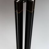 Paolo Barracchia Italian Steel and Inlaid Wood Dinning Table by Roman Deco