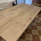 Table de monastère en chêne brut