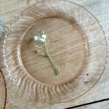 Lot de 6 ssiettes à dessert vintage en rosaline Arcoroc