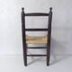 old wooden straw chair for children
