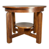 Table d'appoint ou table basse Art Déco néerlandaise en acajou, milieu du XXe siècle, vers 1940-1950