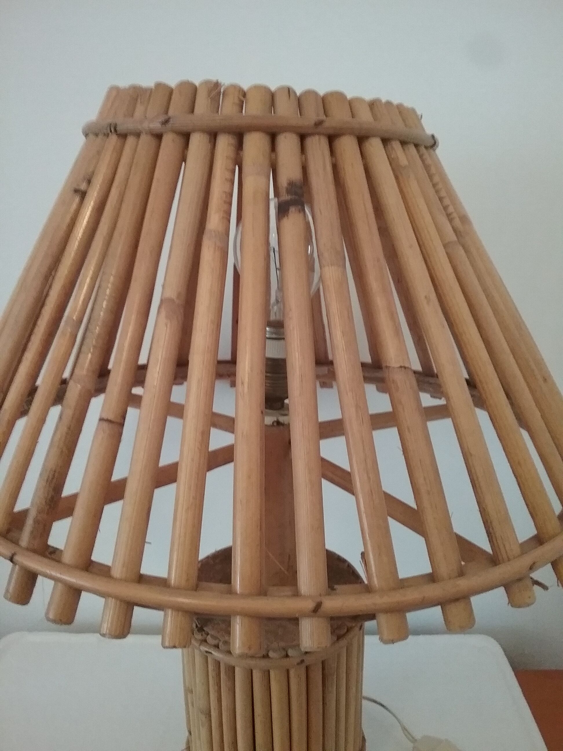Vintage bamboo lamp