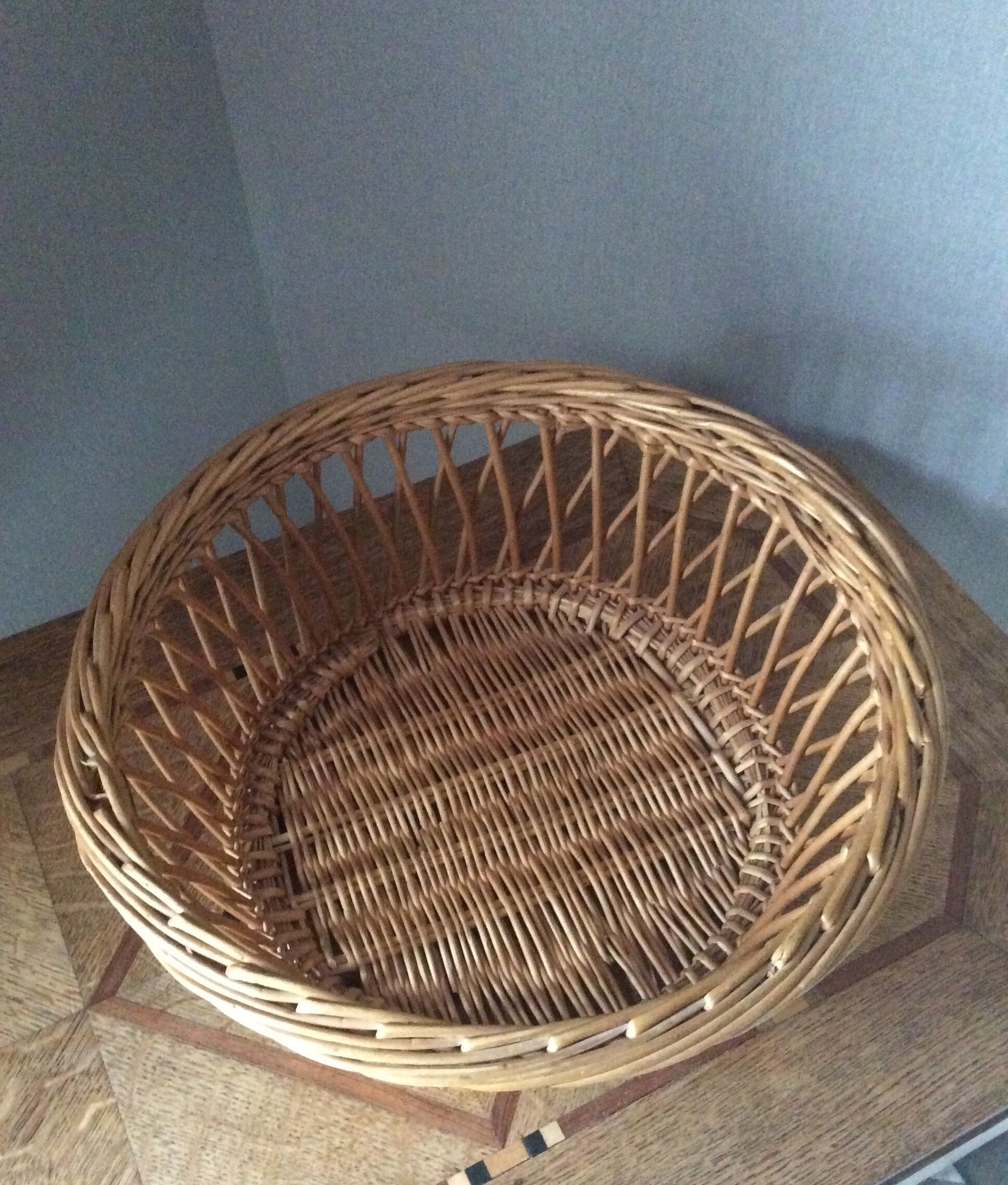 Vintage wicker basket