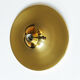 Pair of golden wall lights Flush Lights, Germany 1970s