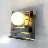 Italian chrome wall lights, 1970