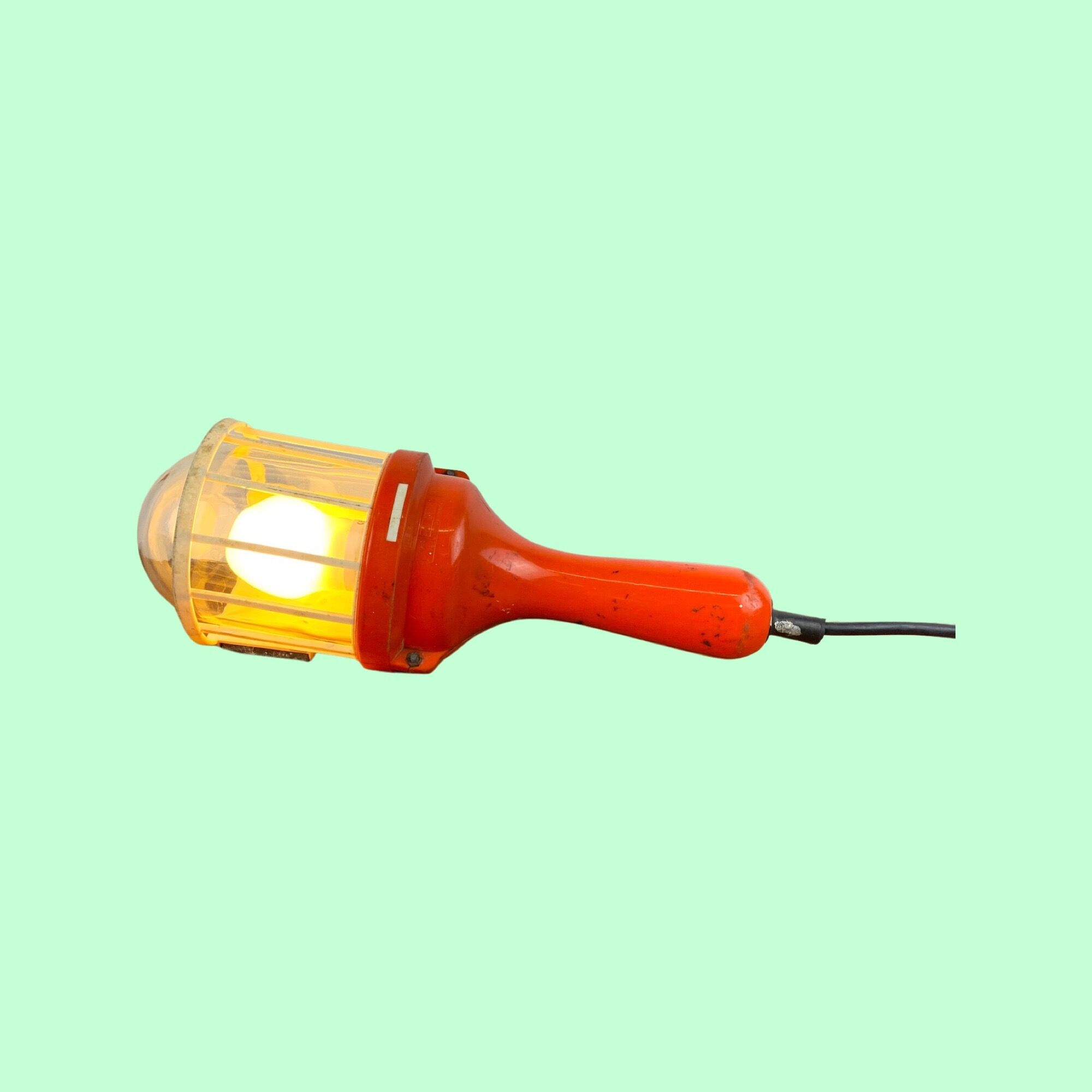 Portable Retro Lamp FRANDSEN Denmark | Danish Design From The Mid Century | Retro Orange Light
